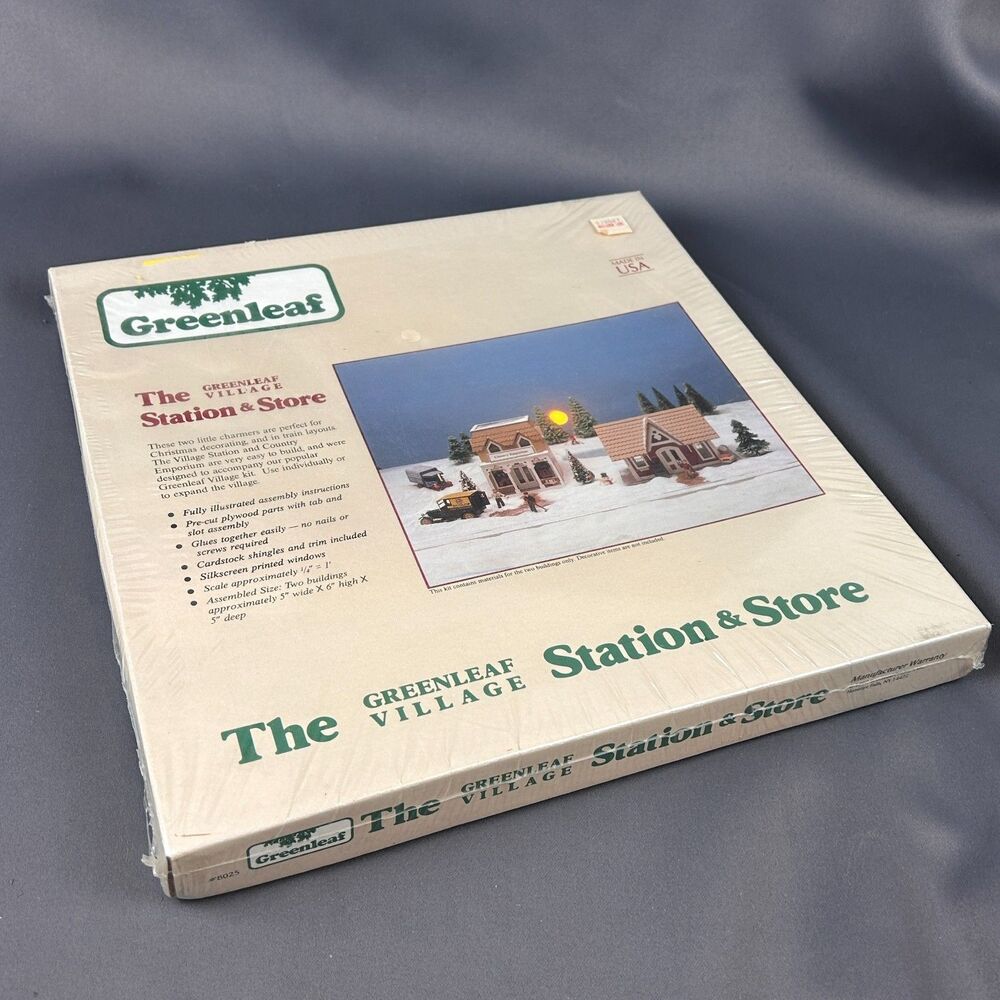 Greenleaf Village Station & Store #8025 Vintage 1987 Christmas Train Layouts - Picture 7 of 12
